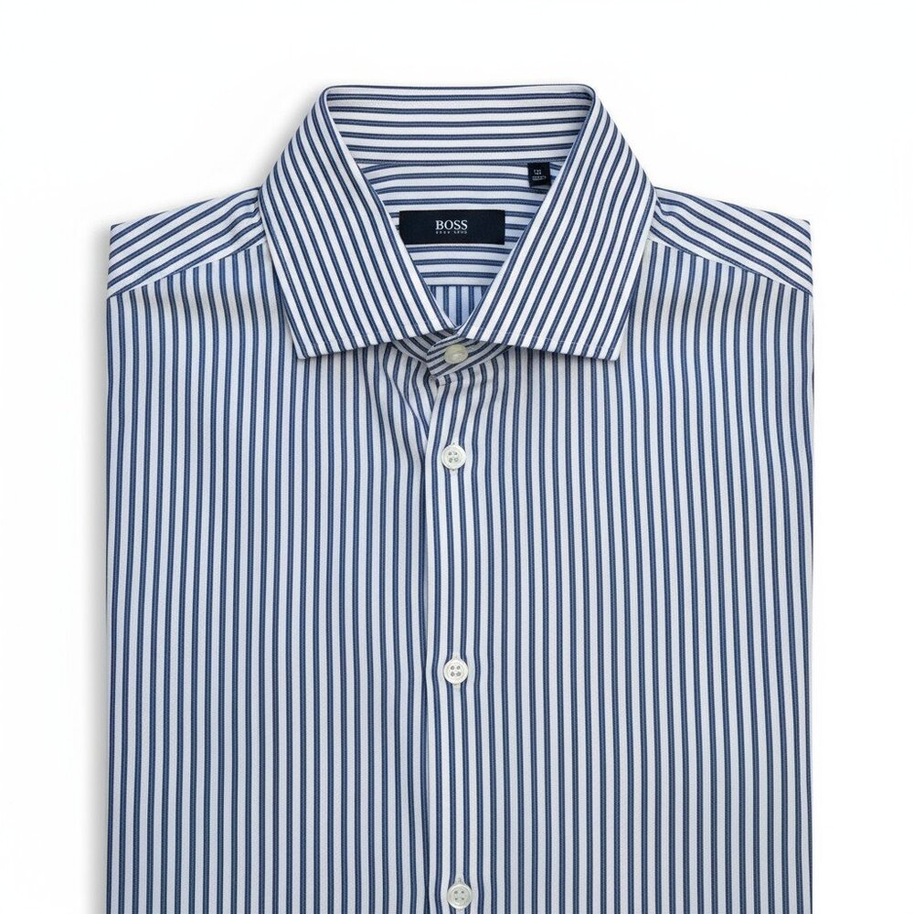 Hugo Boss Button Down Dress Shirt - Size Medium Sharp Fit